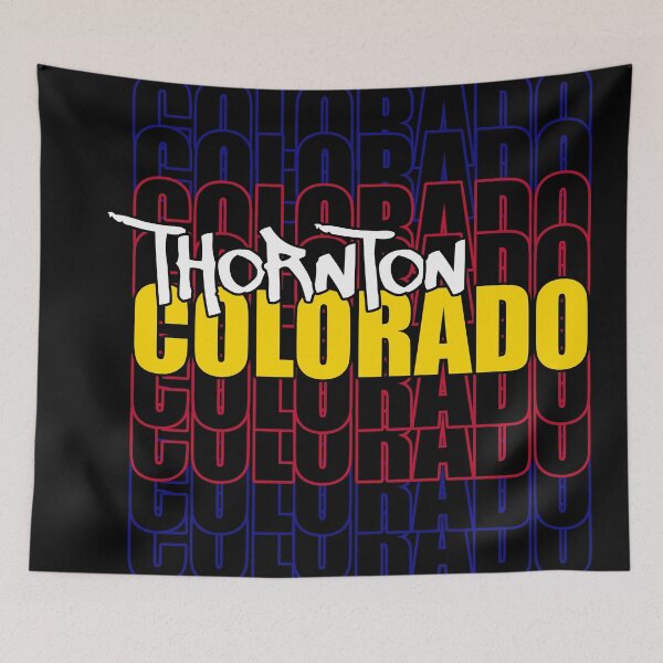 Item preview, Thornton Colorado State Flag Typography designed and sold by that5280lady.