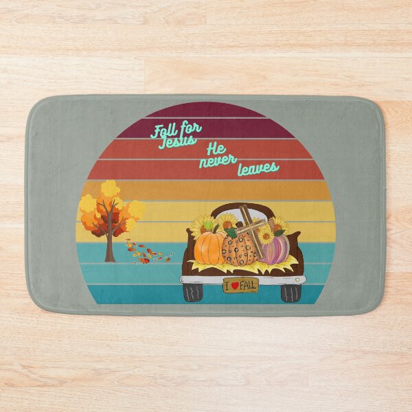 Item preview,  Fall For Jesus He Never Leaves Retro Thanksgiving Christian gift design designed and sold by Sheepherder120.