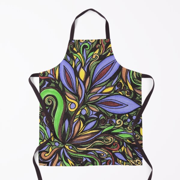 Item preview, Majestic Flowers And Leaves Pattern Tiffany Stained Glass Mosaic Style VI designed and sold by Irina Sztukowski.
