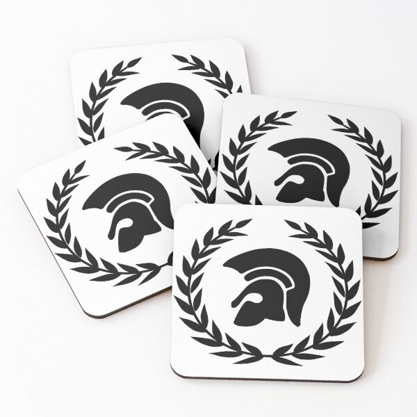 Item preview, Warrior Helmet and Laurel Wreath - Black designed and sold by Coczzi.