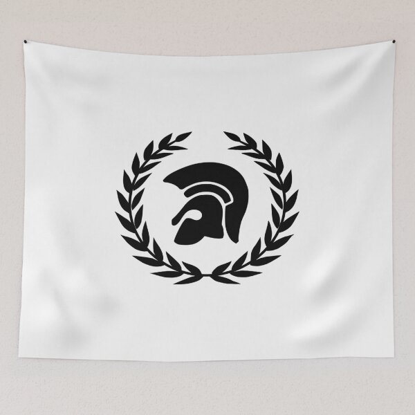 Item preview, Warrior Helmet and Laurel Wreath - Black designed and sold by Coczzi.