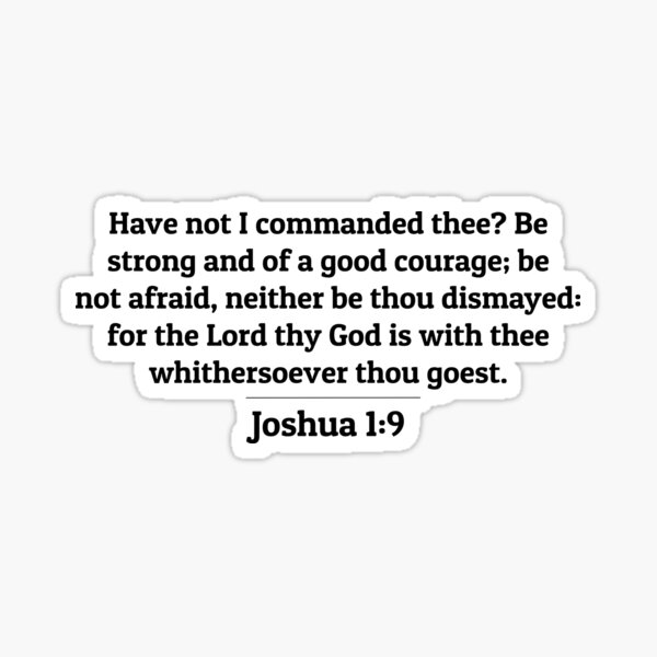Item preview, Joshua 1:9 - KJV designed and sold by Optimism4U.