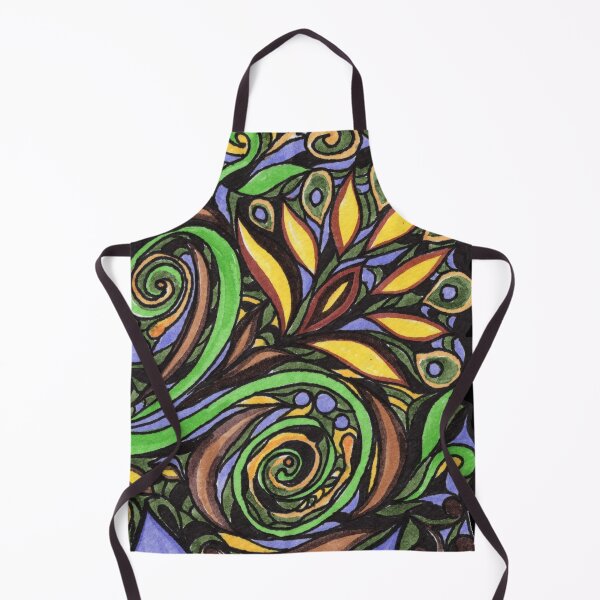 Item preview, Majestic Flowers And Leaves Pattern Tiffany Stained Glass Mosaic Style VII designed and sold by Irina Sztukowski.