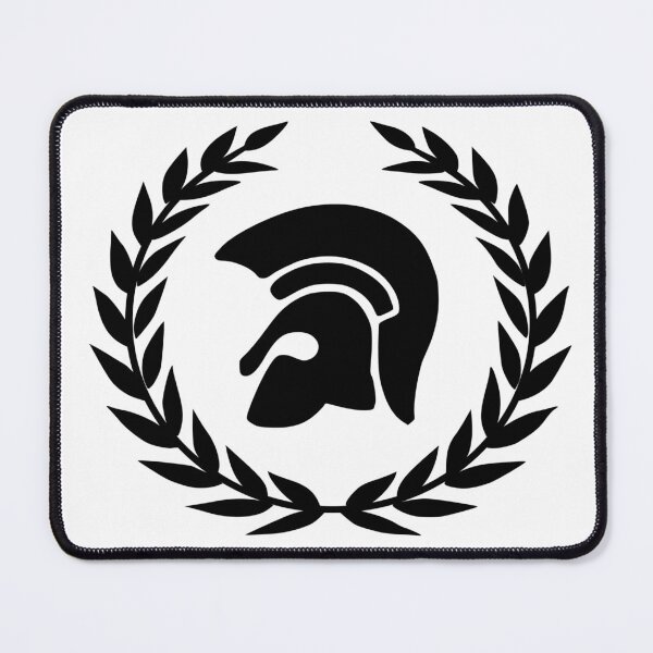 Item preview, Warrior Helmet and Laurel Wreath - Black designed and sold by Coczzi.