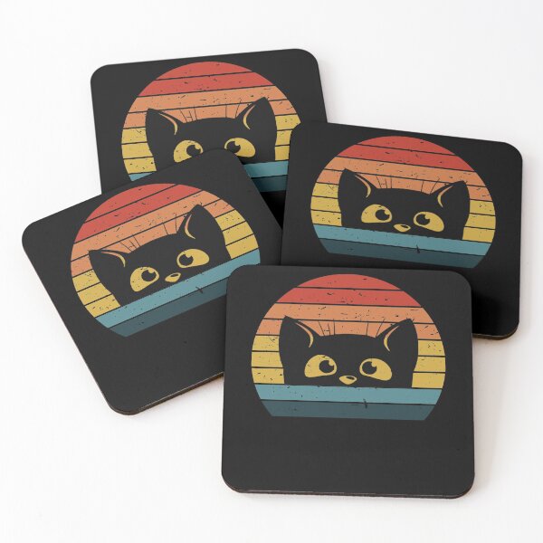 Item preview, Vintage Retro Black Cat- Retro style cat  designed and sold by LEGACY10.
