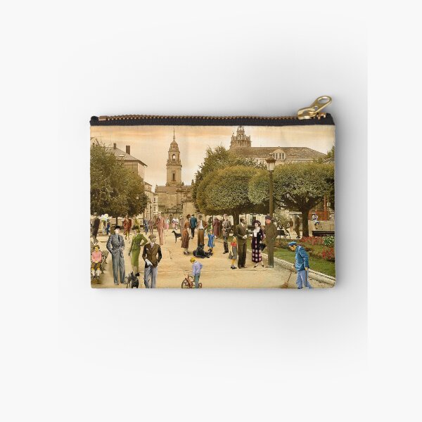 Item preview, Strolling through the Plaza Mayor of Lugo (Spain), 1934 designed and sold by PrivateVices.