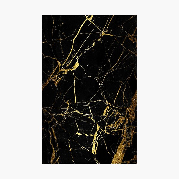 Item preview, Black - Gold Marble texture designed and sold by Hinata Lexy Lin.