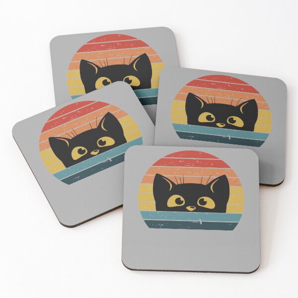 Item preview, Vintage Retro Black Cat- Retro style cat  designed and sold by LEGACY10.