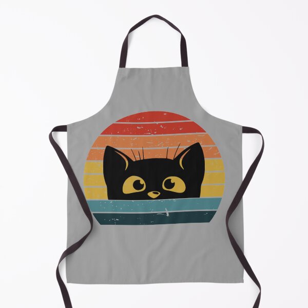 Aperçu de l'œuvre Vintage Retro Black Cat - Chat de style rétro créée et vendue par LEGACY10.