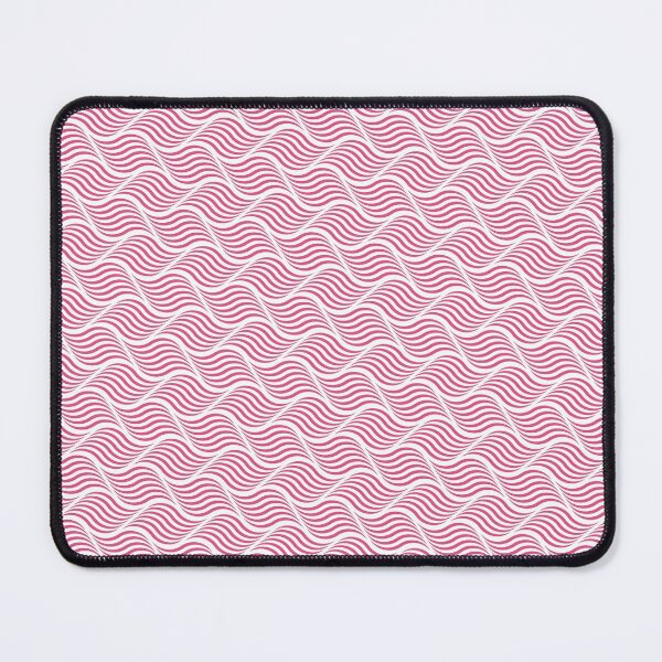 Item preview, Waves Abstract Pattern Designed With Pink and White Colors Adding Minimalist Touch to Products designed and sold by Minimalstudiart.