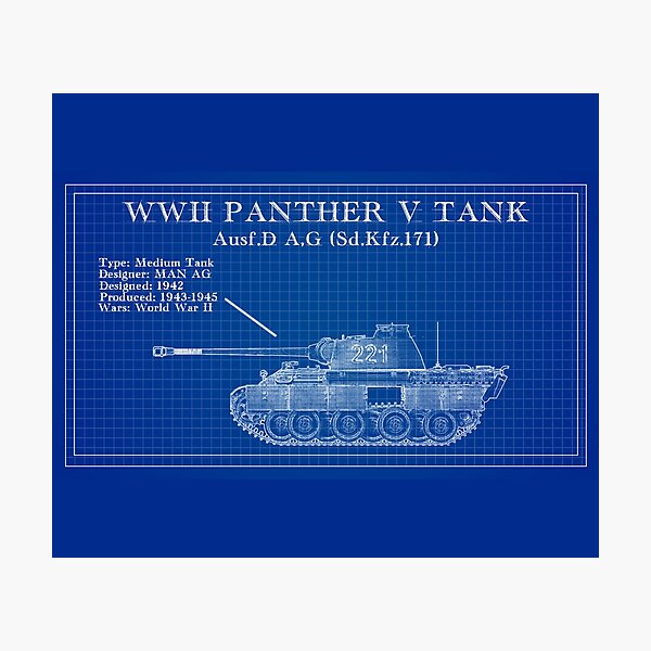 Item preview, Blueprints German Tank World War 2 designed and sold by Blok45.