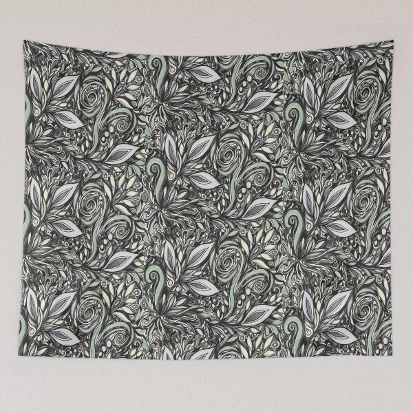 Item preview, Majestic Flowers And Leaves Pattern Tiffany Stained Glass Mosaic Style XI designed and sold by Irina Sztukowski.