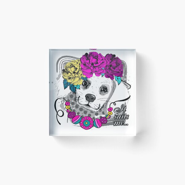 Item preview, Dressed White Dog. designed and sold by VibiStore.