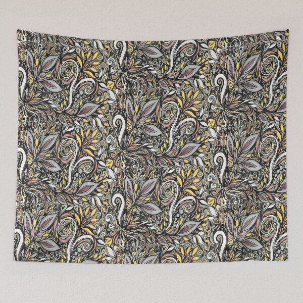 Item preview, Majestic Flowers And Leaves Pattern Tiffany Stained Glass Mosaic Style XIII designed and sold by Irina Sztukowski.