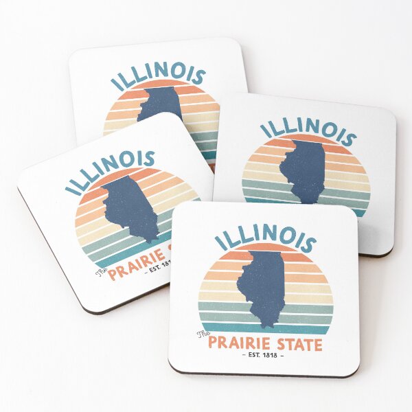 Item preview, The State of Illinois / Illinois – The Prairie State designed and sold by Q3Designs.