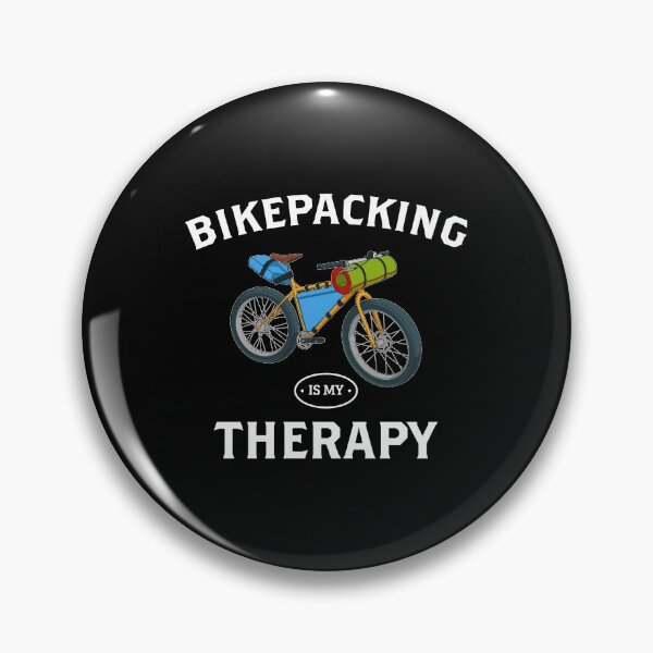 Item preview, Funny Bikepacking Is My Therapy Bike Lovers Cyclist print designed and sold by jakehughes2015.