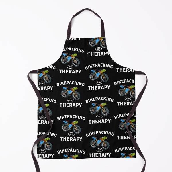 Item preview, Funny Bikepacking Is My Therapy Bike Lovers Cyclist print designed and sold by jakehughes2015.