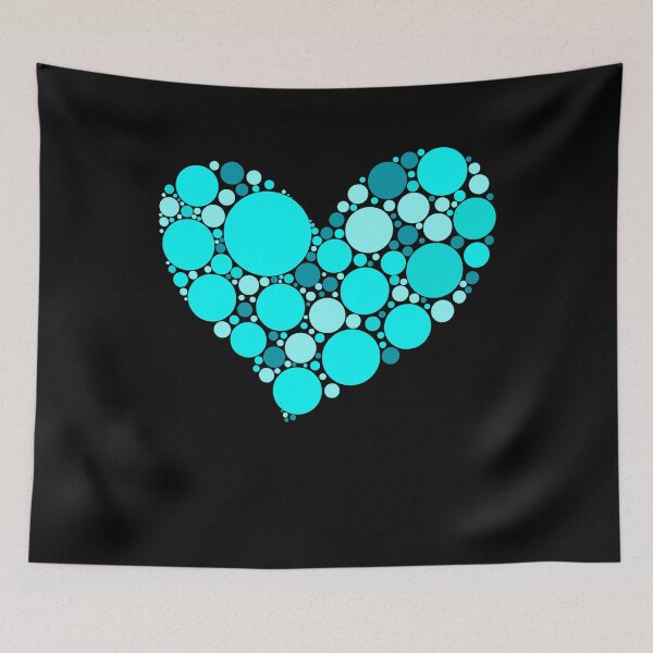 Item preview, Blue Polka Dot Heart - The International Dot Day - Big Blue Polka Dot Heart designed and sold by Usoubmaster.