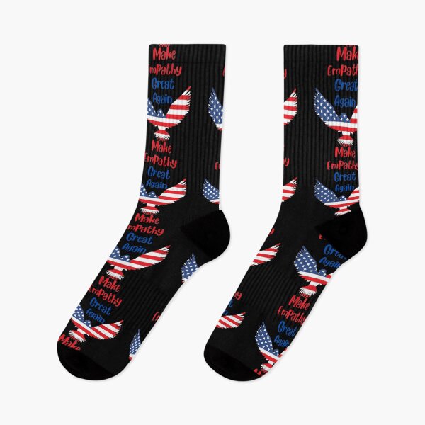 Item preview, Make Empathy Great Again American Flag with Eagle Patriotic Gift Design designed and sold by Sheepherder120.