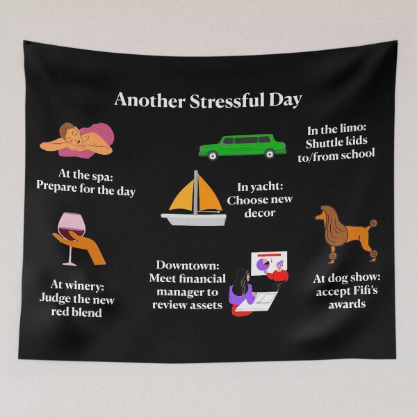 Item preview, A day in the life of a well-to-do busy person designed and sold by janraydesigns.