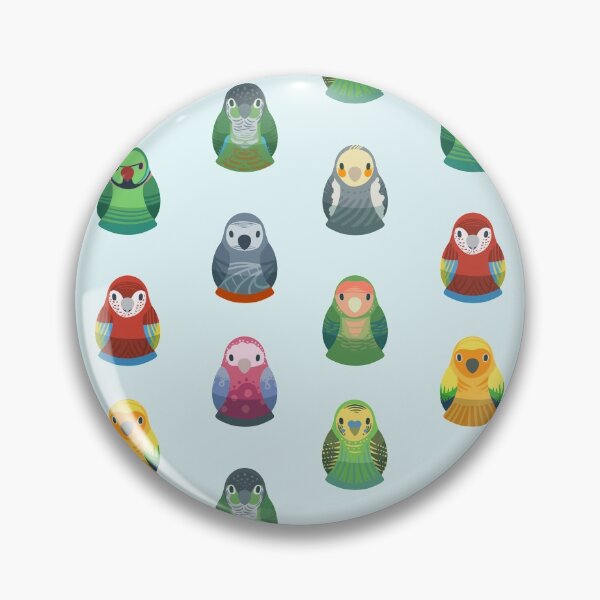 Item preview, Parrot Nesting Doll Pattern designed and sold by KeesKiwi.