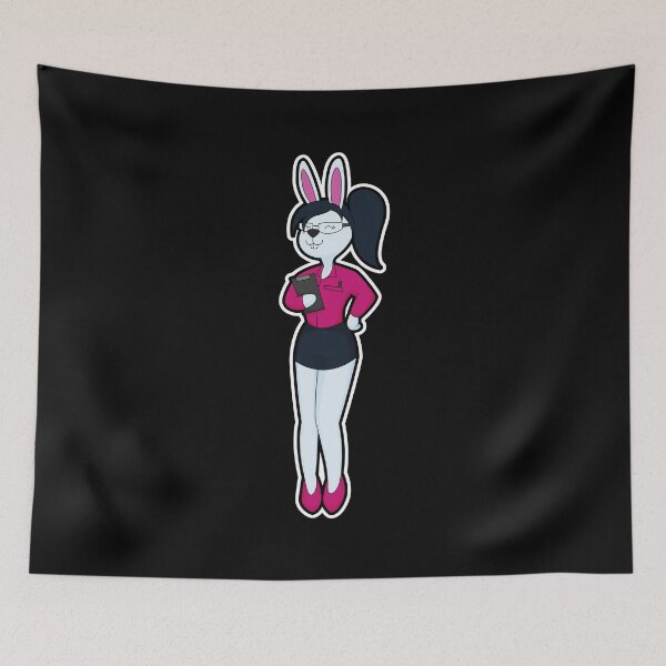Item preview, Rabbit as Secretary with Notepad & Glasses designed and sold by Snabdesign84.