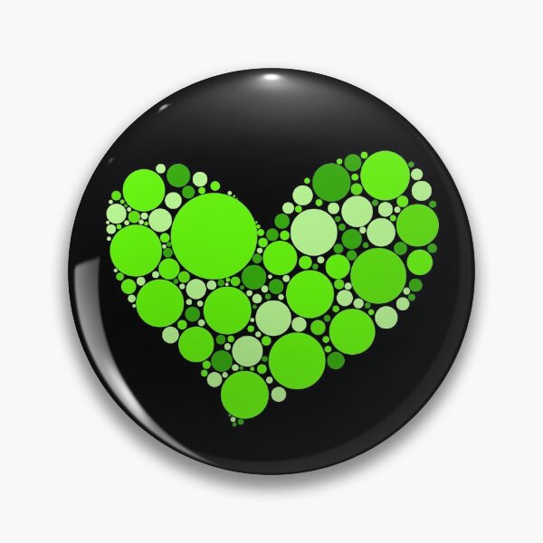 Item preview, Green Polka Dot Heart - The International Dot Day - Big Green Polka Dot Heart designed and sold by Usoubmaster.