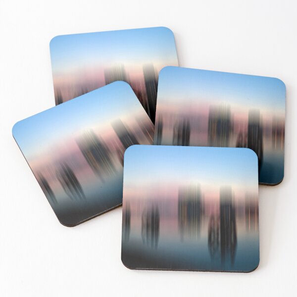 Item preview, Blurred Sunset over Cardiff Bay Wales designed and sold by cofiant.