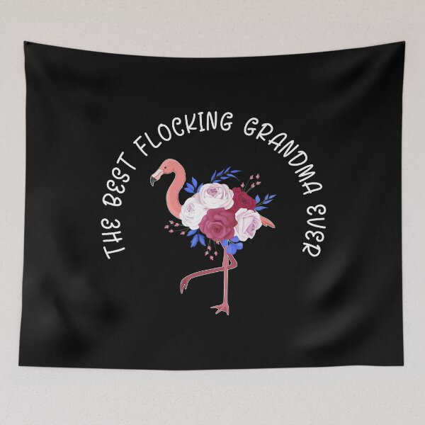 Item preview, Flocking Grandma Mimimingo Grandmother Mimi Flamingo design designed and sold by jakehughes2015.