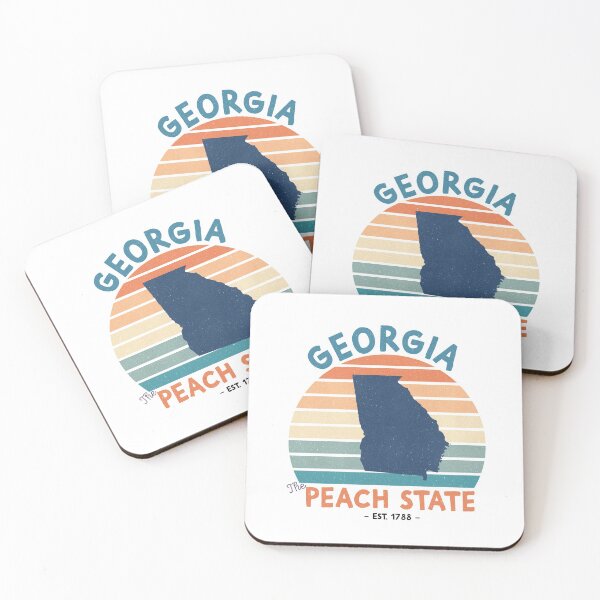 Item preview, the State of Georgia /Georgia - The Peach State designed and sold by Q3Designs.
