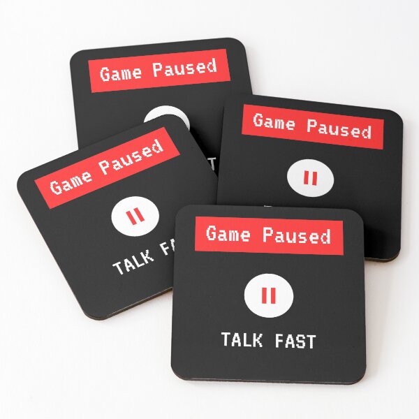 Item preview, Game Paused Talk Fast designed and sold by Vimbuy.