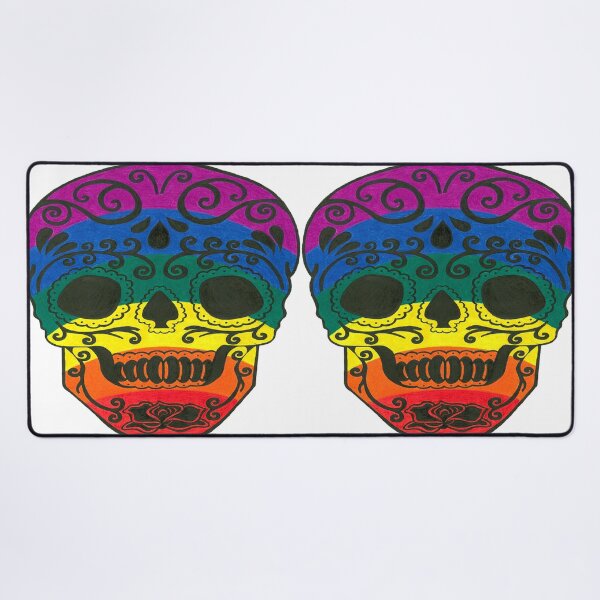 Item preview, Rainbow Sugar Skull designed and sold by Seymour Art.