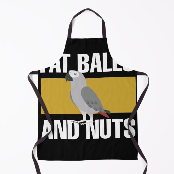 Item preview, Fat Balls and Nuts Cute African Grey Parrot Birds Lover designed and sold by Rzelemenz.