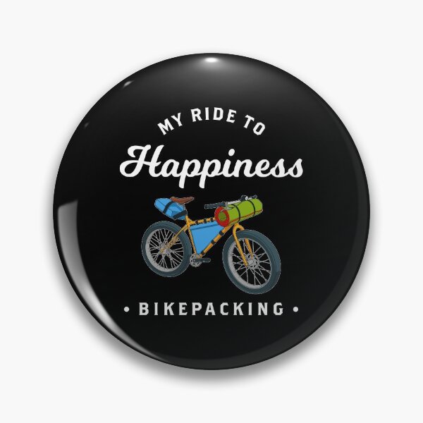 Item preview, Funny Bike Lovers Bikepacking Happiness design designed and sold by jakehughes2015.