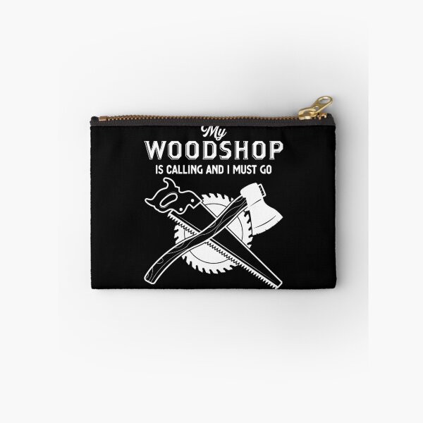 Aperçu de l'œuvre Funny Woodworker Woodshop appelle le travail du bois impression créée et vendue par jakehughes2015.