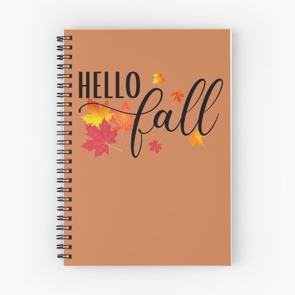 Item preview, Hello Fall , Autumn Maple Leaves Falling, Fall Quote for Babies, Toddler, Kids and Adults!  designed and sold by InkItStudio.