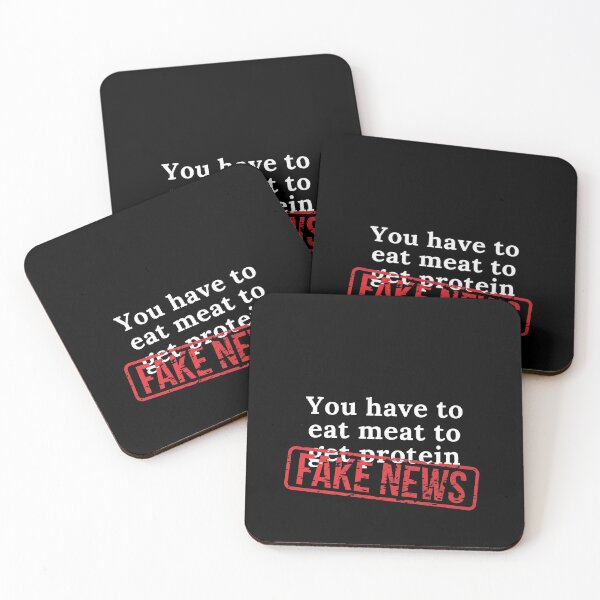 Item preview, Fake News You Have to Eat Meat for Protein  designed and sold by nanogarbanzo.
