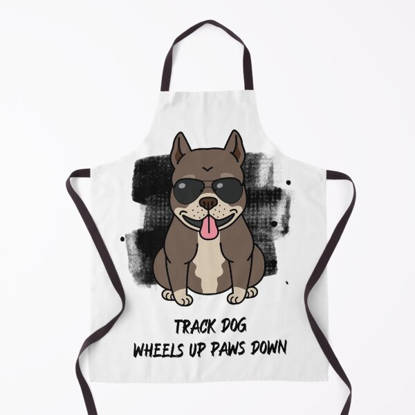 Item preview, Track Dog Wheels Up Paws Down Dog wearing sunglasses Cool Dog Racetrack Track Side Race Track designed and sold by CarantinedChaos.