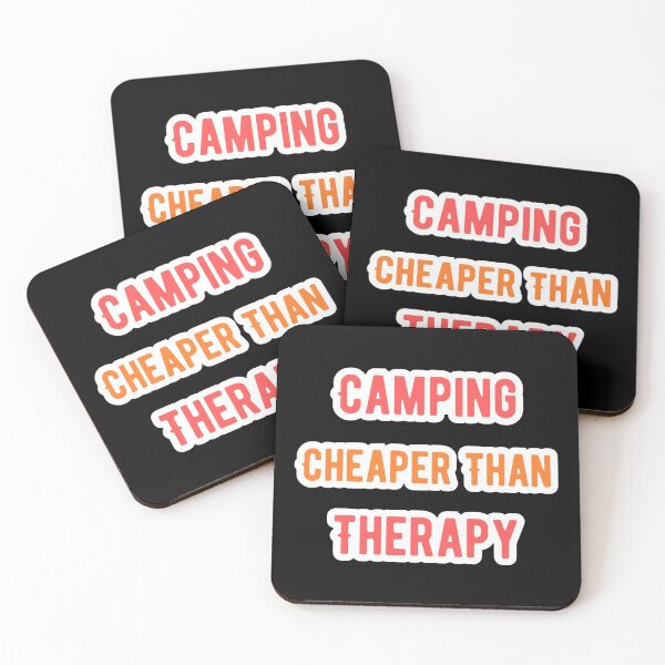 Item preview, Camping Cheaper Than Therapy Outline designed and sold by f2error.