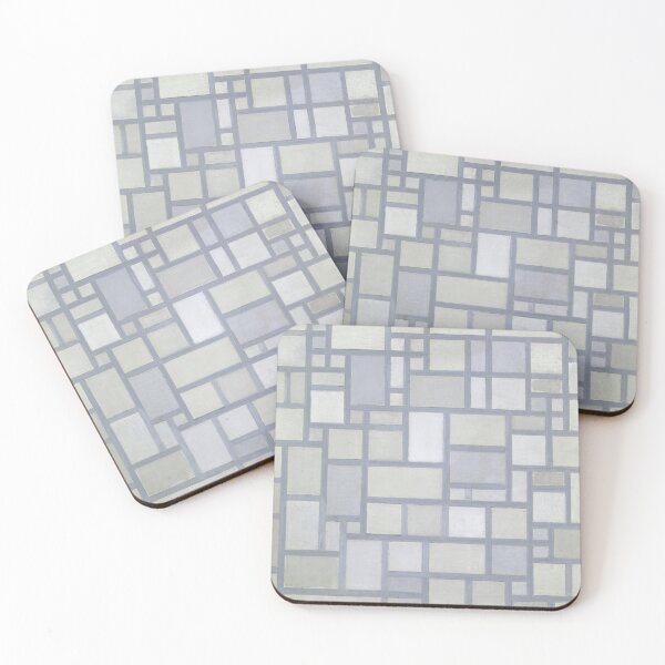 Item preview, Piet Mondrian Composition in bright colors with gray lines Colorful Painting Abstract And Modern Art designed and sold by Vintage Mag.