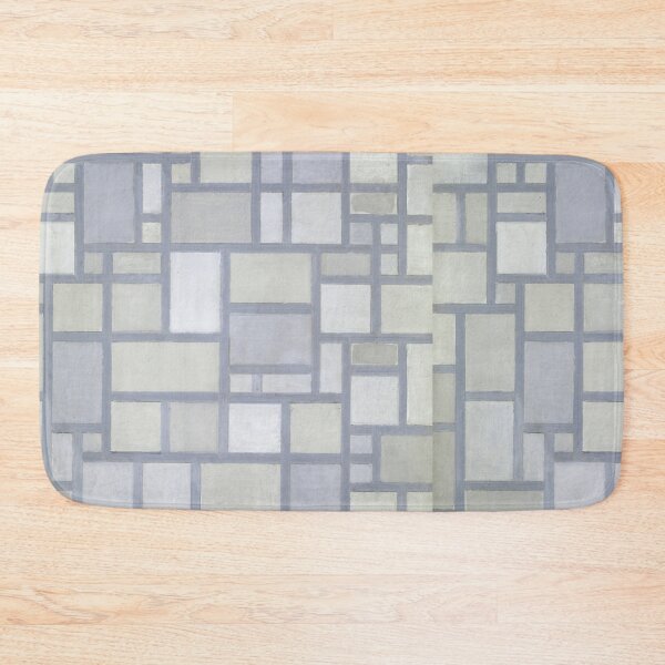 Item preview, Piet Mondrian Composition in bright colors with gray lines Colorful Painting Abstract And Modern Art designed and sold by Vintage Mag.