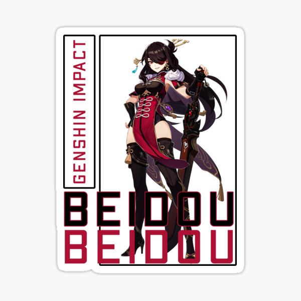 Beidou Genshin Impact Sticker For Sale By Ice Man7 Redbubble 