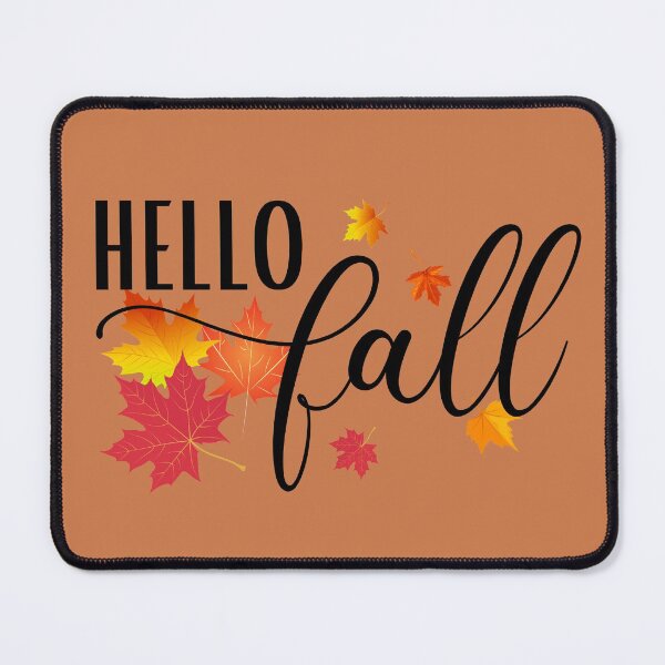 Item preview, Hello Fall , Autumn Maple Leaves Falling, Fall Quote for Babies, Toddler, Kids and Adults!  designed and sold by InkItStudio.