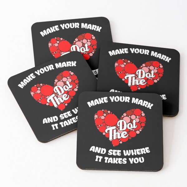 Item preview, Make your mark and see where it takes you , the dot, Polka Red Heart Dot Heart - The International Dot Day designed and sold by Usoubmaster.