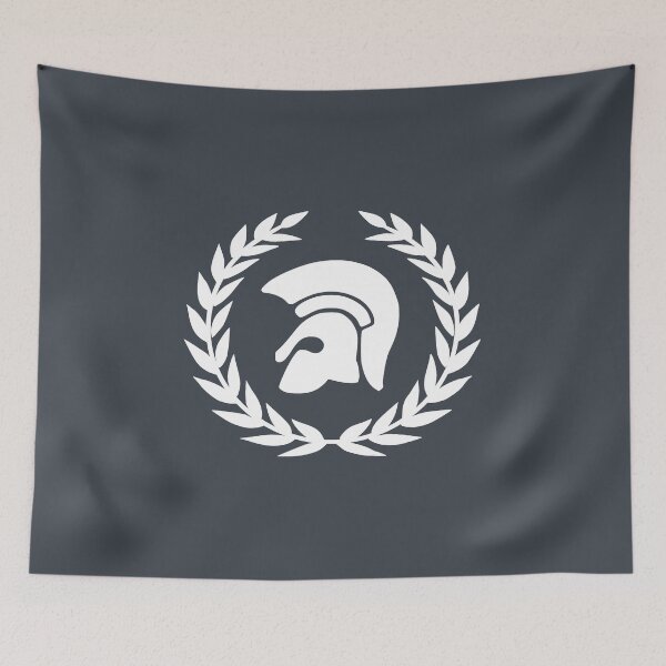 Item preview, Warrior Helmet and Laurel Wreath - White designed and sold by Coczzi.