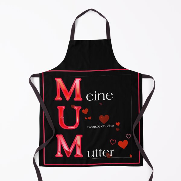 Artikelvorschau, Herzen für Mama, Hearts for MUM - meine unvergleichliche Mutter Schriftzug mit Herzen entworfen und verkauft von kikidu21.