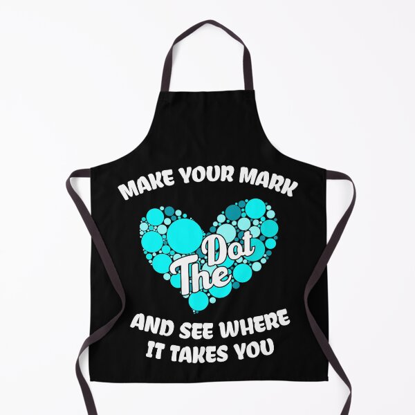 Item preview, Make your mark and see where it takes you , the dot, Polka Blue Heart Dot Heart - The International Dot Day designed and sold by Usoubmaster.