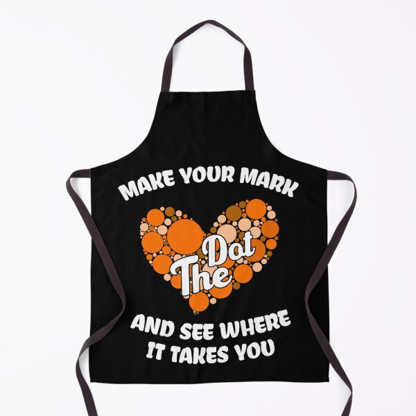 Item preview, Copy of Make your mark and see where it takes you , the dot, Polka Orange Heart Dot Heart - The International Dot Day designed and sold by Usoubmaster.