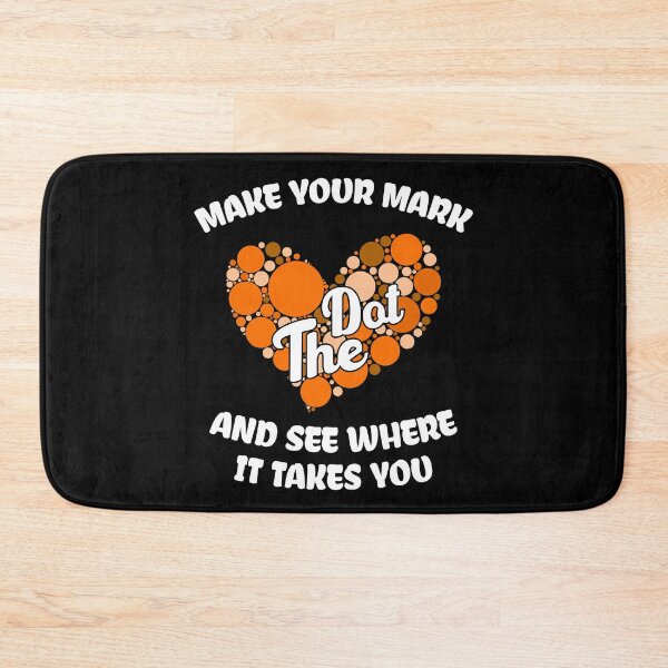 Item preview, Copy of Make your mark and see where it takes you , the dot, Polka Orange Heart Dot Heart - The International Dot Day designed and sold by Usoubmaster.