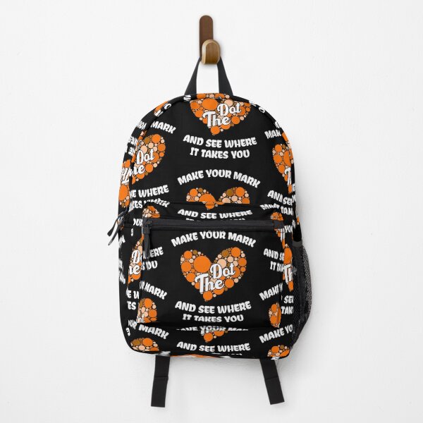 Item preview, Copy of Make your mark and see where it takes you , the dot, Polka Orange Heart Dot Heart - The International Dot Day designed and sold by Usoubmaster.